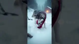 Husky Rescues Freezing Kitten | Heartwarming Winter Story | Dog Hero Moment #dogshorts #husky