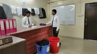housekeeping uniform room