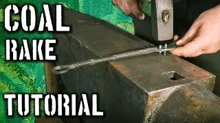 How to Forge a Decorative Coal Rake with Spline Stock