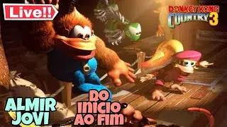 Donkey Kong Country 3: Do início ao fim! #Live