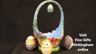 Jim Shore Easter Basket with Eggs Figurine Glorious Things of Spring   Heartwood Creek 4041776