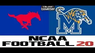 NCAA Football 14 SIM AAC matchup #15 SMU (8-0) at #24 Memphis Tigers (7-1) College Gameday PS3