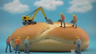 Construction workers working for GIANT BREAD