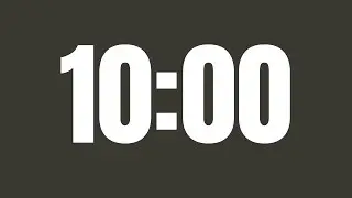 ⏳ 10-Minute Classroom Timer (No Music) Dark Background⏱️