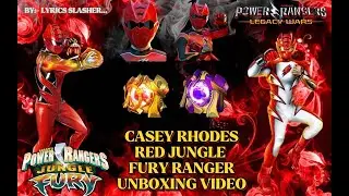 CASEY RHODES | RED JUNGLE FURY RANGER | FULL UNBOXING VIDEO | POWER RANGER LEGACY WARS