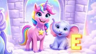 Learn English Alphabets A to Z 🦄 | A for Apple 🍎 | Fun Alphabet Song for Kids