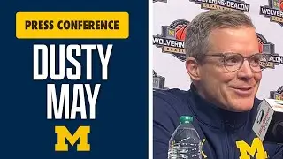 Пресс-конференция Dusty May после победы команды Michigan Basketball над командой Wake Forest в д...