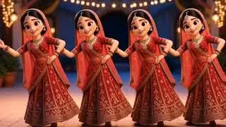 4 Identical 3D Girls Dance Performance | Stylish Indian Dance | AI Video