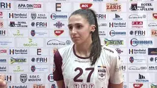 Lorena Ostase - declaratii după Dacia Mioveni - Rapid București 22-27