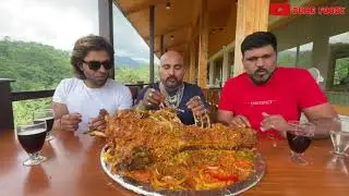 FULL GOAT EATING ULHAS KAMATHE EATING CHALLENGE MUKBANG CHICKEN LEG PIECE ASMR