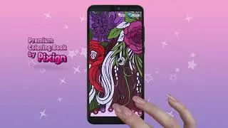 Premium Coloring Book (Girl 1920х1080 Eng)