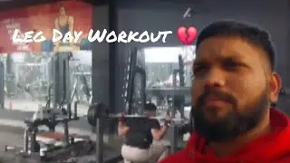 Leg Day Workout 💔 || #vlog #new #squat 