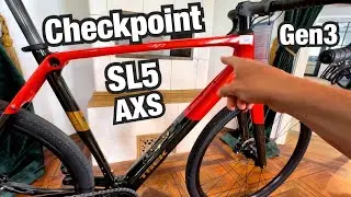 Gravel Bike with Wireless Electronic Shifter AXS Apex! Trek Checkpoint SL5 AXS Gen 3