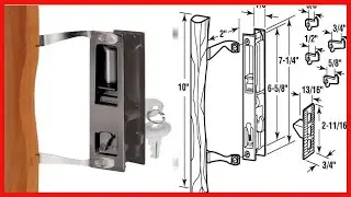 Prime-Line C 1032 Keyed Sliding Glass Door Handle Set &ndash; Replace Old or Damaged Door Handles Quickly