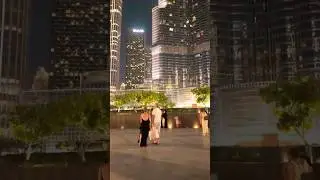 Dubai Night Elegance | Burj Khalifa & Mall Lights 🌆✨ #travel #dubai #4k #viral #shorts #uae