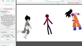 Goku and Vegeta vs black/violet clone