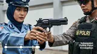 EVOLUSI PISTOL POLRI‼️DARI SENJATA LAWAS KE TEKNOLOGI MODERN #pistolpolri