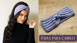 Faixa de Cabelo em Crochê (Fácil, Rápida e Não Aperta na Cabeça!)