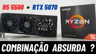 RTX 5070 Derrete com gargalo rodando com Ryzen 5 5500 ?