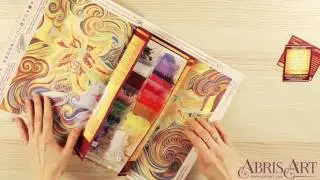 Unpacking  Main Bead Embroidery Kit - Abris Art - DIY embroidery