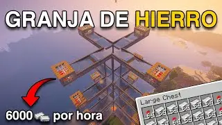 Granja de HIERRO Modular para Minecraft Java 1.21+ | 6000/h