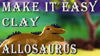 CLAY ALLOSAURUS TUTORIAL&ndash; Clay Art of Allosaursus Fight &ndash; Allosaursus Dinosaur Making Easy