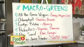 Macro Greens for Energy and Health!  Episode 31 of Food For Thought WJBF Augusta, GA