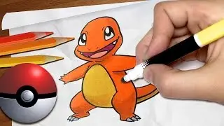 Como desenhar o CHARMANDER [Pokémon] | Passo a passo #52