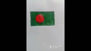 Bangladesh flag drawing.Which country should I draw next? #bangladesh #art  #blackpink #shutdown