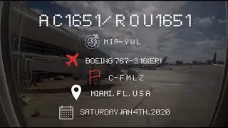 Farewell Rouge 767! | Air Canada Rouge Boeing 767-300ER [C-FMLZ] Taxi and Takeoff from Miami Intl