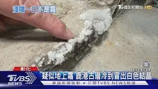 地上霜成真? 鹿港古厝驚見結晶 專家打臉:是白華啦｜TVBS新聞