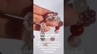 Customized Crystal Bracelet -good luck bracelet for year 2025 based on I Ching #crystals #bracelet