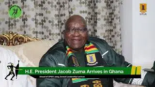 President Jacob Zuma Arrives in Ghana for UPSA 8th Annual Leadership Lecture