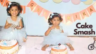 Geeshmika's Cake Smash🎂Photoshoot Ideas | DIY-SmashCake Decor | Frooty First Birthday CakeSmash Vlog