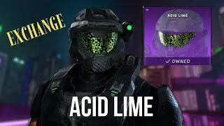 Acid Lime - Green Pattern Visor - Halo Infinite Exchange