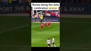 Nunez doing the Diogo Jota celebration vs Preston 😭 #LFC #Fy #Fyp #explore #shorts #YNWA #liverpool