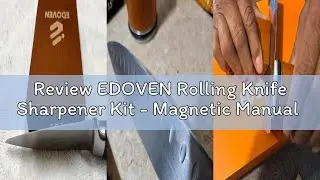 Review EDOVEN Rolling Knife Sharpener Kit - Magnetic Manual Knife Sharpener with Diamond & Ceramic D