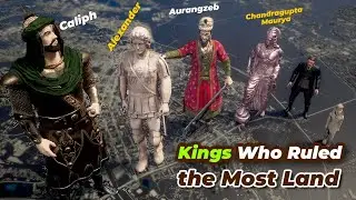 Kings Who Ruled the Most Land Area | What If Kings&rsquo; Statues  Scaled by Their Empire Size Comparison