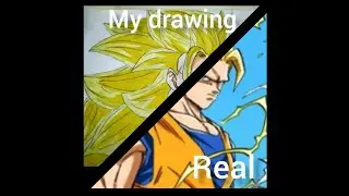 drawing Goku this is my best drawing #video #syedammar @.syedammar