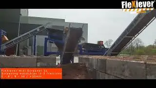 FleXiever Mini Screener XL: screening woodchips - houtsnippers-coupeaux de bois