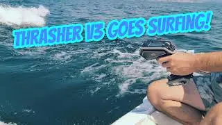 Thrasher Jet Boat Goes Surfing!