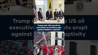 Trump met top US oil executives on Venezuela oil as protests erupt against Maduro&rsquo;s captivity