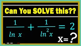 A nice Logarithmic Equation!!!