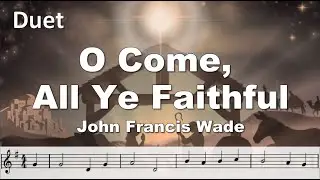 O come all ye faithful. A beautiful 2-Bb trumpet Christmas play along.