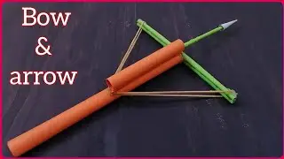 How to make paper Bow and Arrow - Crossbow - Paper Craft