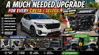 Kia Seltos Audio Upgrade|Recommended For Creta/Seltos| Sound Damping| Worth it ?|Morel gold Damping|