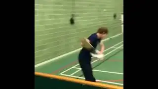 Playing long tennis with cricket bat. David warner steve smith