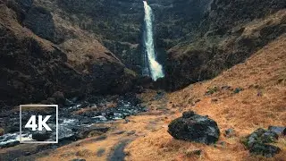 ICELAND | Nature Walking Tour and Relaxing Sounds, 4K