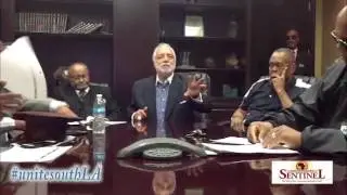 Danny Bakewell Sr. at Roundtable Discussion Before Safe Communities Rally