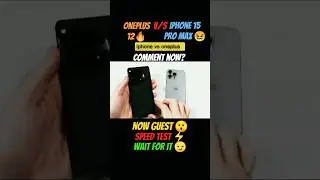 iPhone 15 Pro Max vs OnePlus 12 😱⚡ REAL Speed King Revealed! 🔥 #Shorts